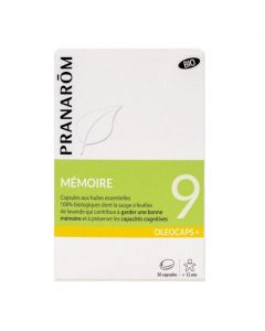 Pranarôm Oléocaps +9 Mémoire Bio 30 capsules
