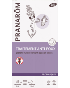 Pranarôm Aromapoux Spray Antipoux Bio 30ml + Shampoing 125ml