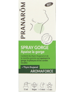 Pranarôm Aromaforce Bio Spray Gorge Apaisant 15ml