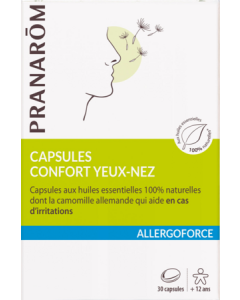 Pranarôm Allergoforce Confort Yeux Nez Bio Capsules x30