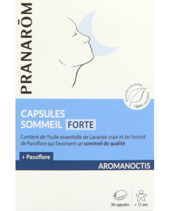 Pranarôm Aromanoctis Forte Sommeil Bio 30 capsules