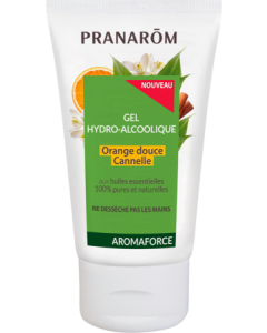Pranarom Aromaforce Gel Hydroalcoolique Orange Douce Cannelle 50ml