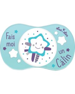 Luc et Léa Sucette +6 mois symétrique "FAIS MOI UN CALIN"