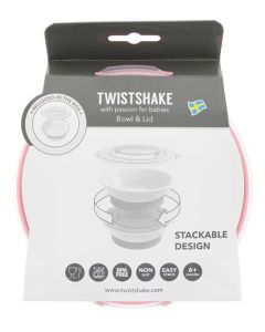 Twistshake Bol Antidérapant +6m Rose Pastel