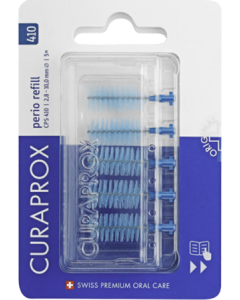 Curaprox Cps 410 Perio Recharge Brossette Interdentaire Bleu 5