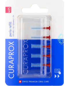 Curaprox Cps 405 Perio+ Recharge Brossette Interdentaire Rouge 5