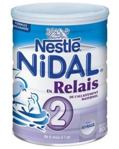 Nestlé Nidal Lait 2ème Âge Relais 800g