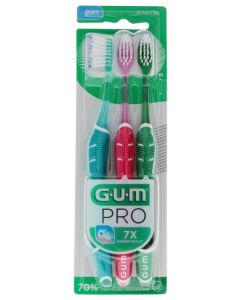 GUM Technique Pro Brosse A Dents Souple x3