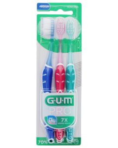 GUM Technique Pro Brosse A Dents Medium x3