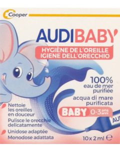 Cooper Audibaby Sol Auriculaire Sterile Unidose 2ml X10
