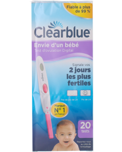 Clearblue Test D'ovulation Digital 1 Hormone x20