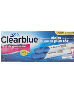 Clearblue Test de Grossesse Digital Ultra Précoce x2