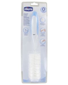 Chicco Set de Goupillons Bleu - Avec Brosse Biberon, Petite Brosse et Pince