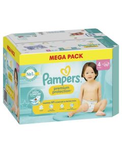 Pampers Premium Protection Taille 4 Couches x96 9 kg - 14 kg