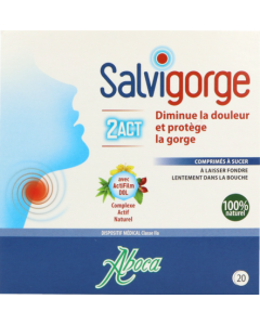 Aboca Salvigorge 2act Comprime A Sucer 20
