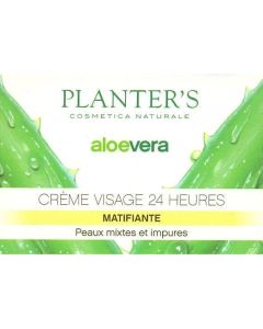 Planter'S Aloe Vera Crème Visage 24h Matifiante 50ml