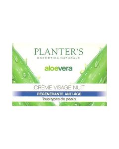 Planter'S Aloe Vera Crème Visage Nuit Régénérante Anti-âge 50ml