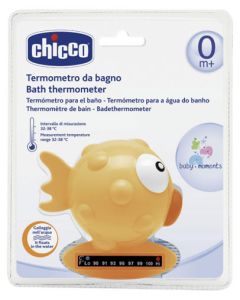 Chicco Thermomètre de Bain Poisson Orange - Bande Thermique