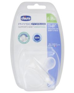 Chicco Sucette Physio Soft Tout Silicone - X1 - 6-16M - Blister