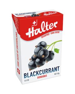 Halter Bonbons Sans Sucre Cassis 40G