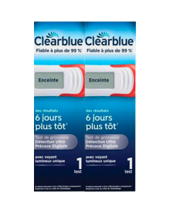 Clearblue Test de Grossesse Détection Ultra Précoce x2