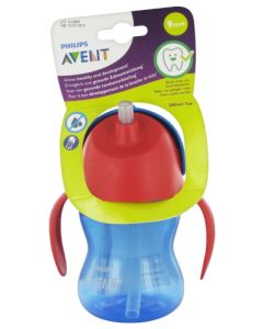 Avent Tasse à Paille 9 mois et + Bleu 200ml