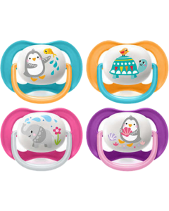 Avent Sucette Ultra Air Animals 6/18m X2