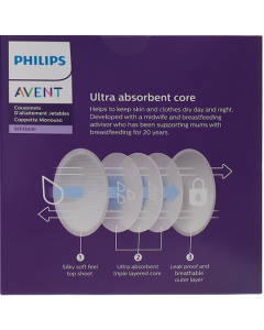 Avent Coussinet Allaitement Jetable Jour Nuit x60