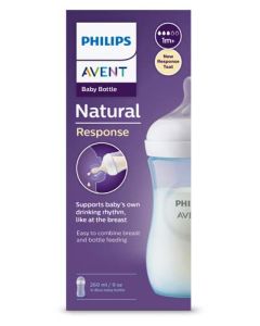 Philips Avent Biberon à Réponse Naturelle Bleu 260 ml