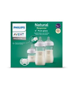 Philips Avent Kit Nouveau Né à Réponse Naturelle 3 Biberons Verre