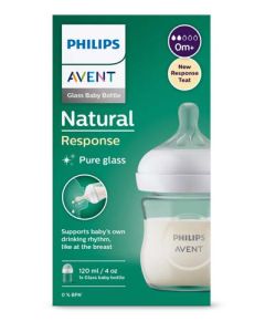 Philips Avent Biberon à Réponse Naturelle En Verre 120 ml
