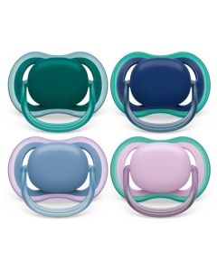 Avent Sucettes Ultra Air 6-18mois Déco Mix x2