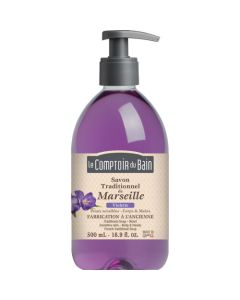 Le Comptoir du Bain Savon traditionnel de Marseille Violette 500 mL