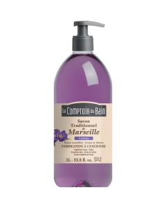 Le Comptoir du Bain Savon traditionnel de Marseille Violette 1L