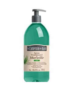 Le Comptoir du Bain Savon traditionnel de Marseille Aloé Véra 1L