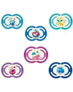 MAM Sucette Perfect Nuit - à partir de 18 mois - Silicone - Boîte Stérilisation - Coloris Aléatoire