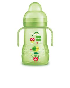 MAM Biberon de Transition 220 ml Unisexe - à partir de 4 mois - Bec Souple Antifuite Silicone 