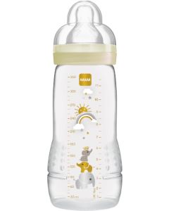 MAM Biberon Easy Active Décoré 330 ml Unisexe - à partir de 6 mois - Tétine Débit X 