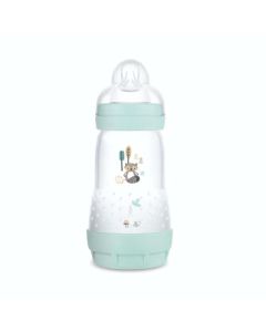 MAM Biberon Easy Start / Anti-Colique "Nature" - 260ml - Aqua - Tétine Débit 2 X1