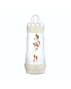 MAM Biberon Easy Start / Anti-Colique "Nature" - 320ml - Lin - Tétine Débit 3 - X1