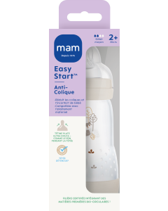 MAM Biberon Easy Start Anti Colique 260ml Sable Tétine Débit 2 