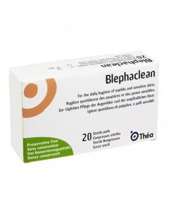 Blephaclean Hygiène et Soins des Paupières 20 Compresses