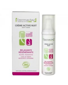 Dermaclay Bio Crème Intensive Nuit Relaxante Régénérante 50ml