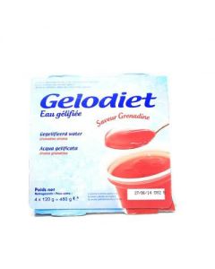 Gelodiet Eaux Gélifiées Saveur Grenadine 4x120g