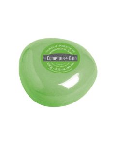 Le Comptoir du Bain Savon Galet surgras Bambou Thé vert 100 g