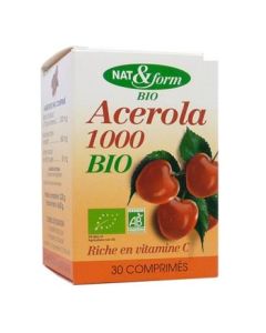 Nat&Form Acerola 1000 Bio 30 Comprimés