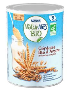 Naturnes Céréales Bio Blé & Avoine Boîte 240g