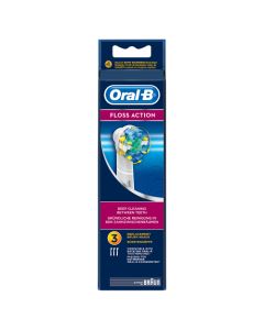 Oral-B Floss Action Brossettes De Rechange Pour Brosse À Dents Électrique x3