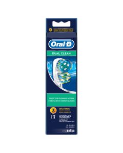 Oral-B Dual Clean Brossettes De Rechange Pour Brosse À Dents Électrique x3