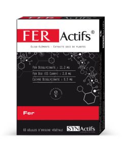 Synactifs Feractifs Fer 60 gélules